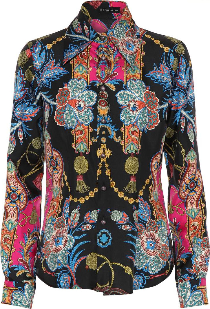 Etro Printed silk blouse