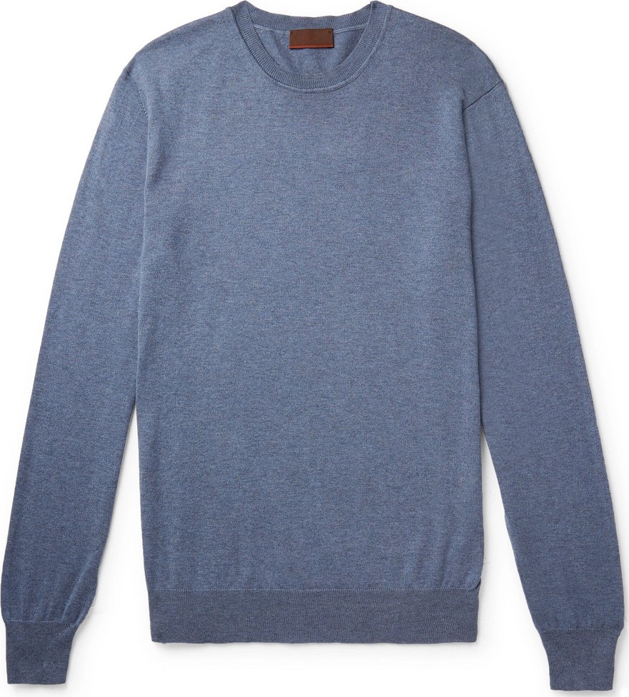 Altea Mélange Cotton and Cashmere-Blend Sweater