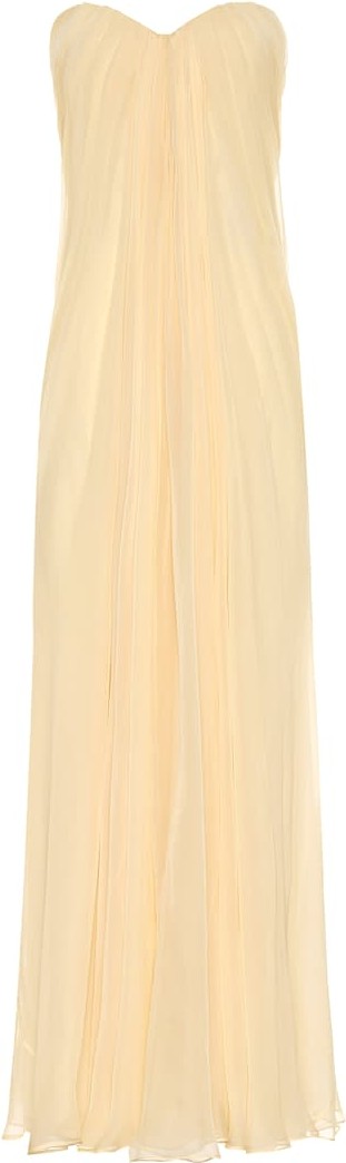 Alexander McQueen Strapless silk organza gown