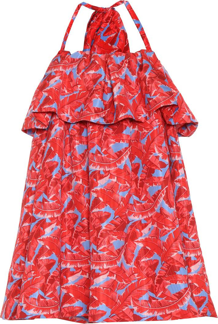 MSGM Printed halter dress