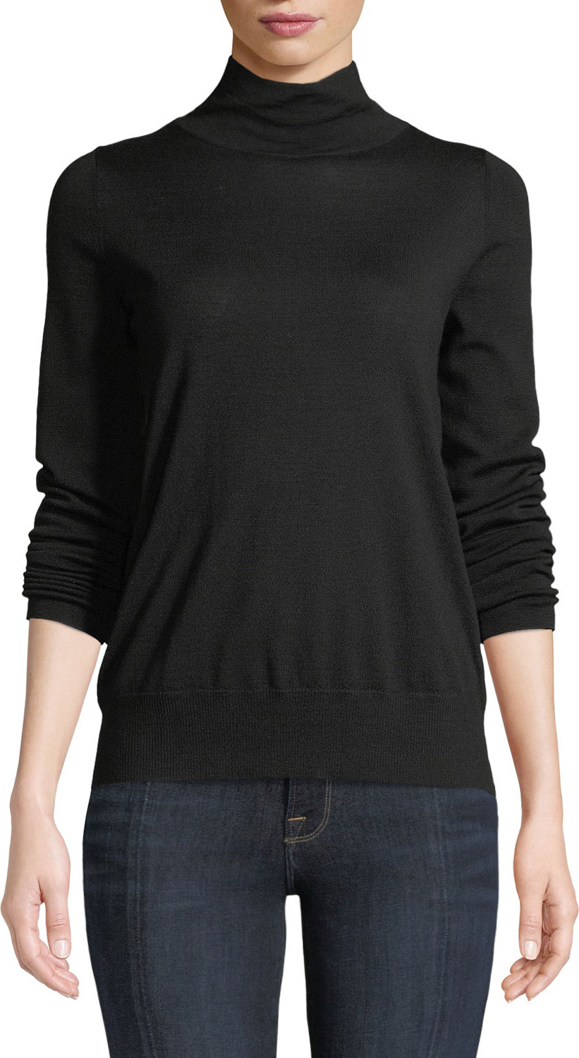 Lafayette 148 New York Modern Wool Turtleneck Top