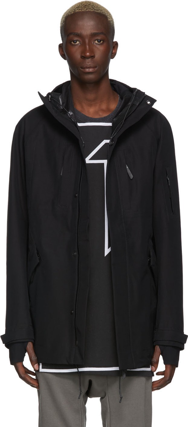 11 By Boris Bidjan Saberi Black Termotaped Jacket