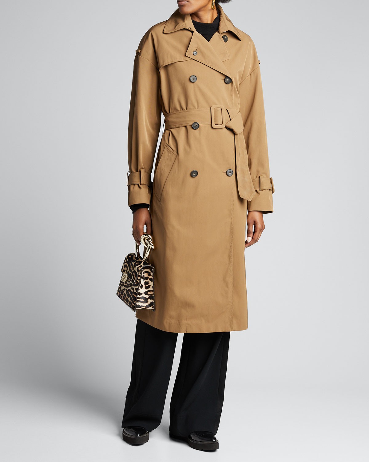 Vince Belted Tech Trench Coat