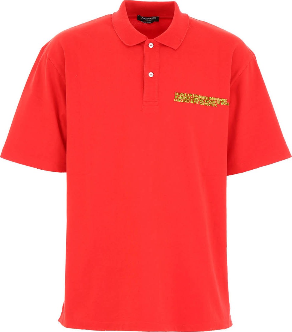 Calvin Klein 205W39NYC Embroidered logo polo shirt