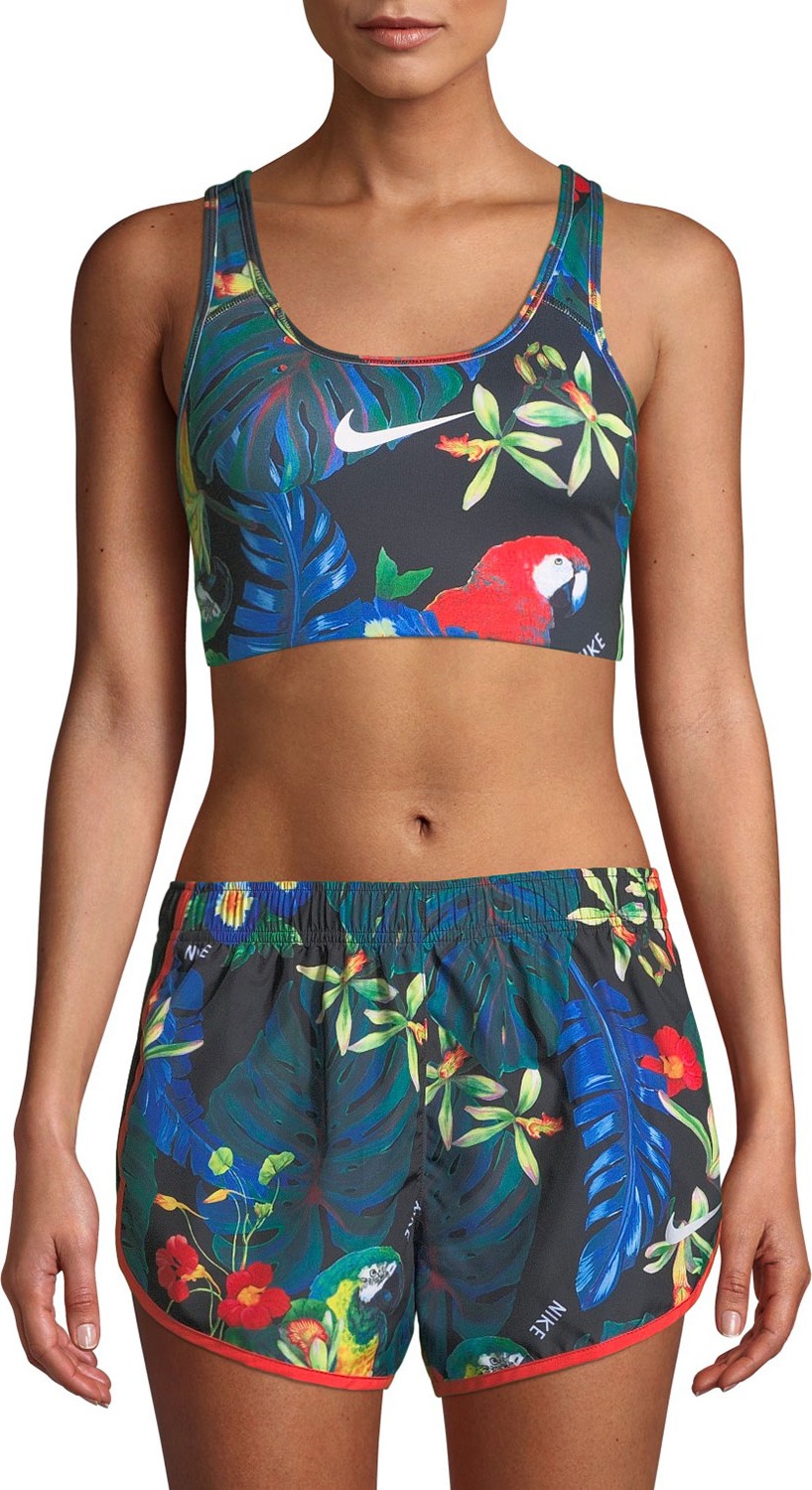 Nike Swoosh Floral-Print Mid-Impact Sports Bra Nike Swoosh Floral-Print Mid-Impact Sports Bra
