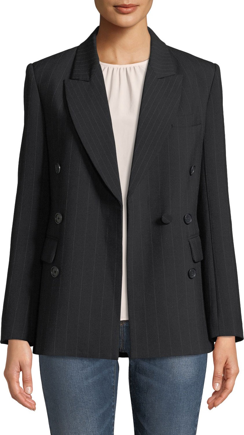 Joie Markina B Pinstripe Blazer Jacket
