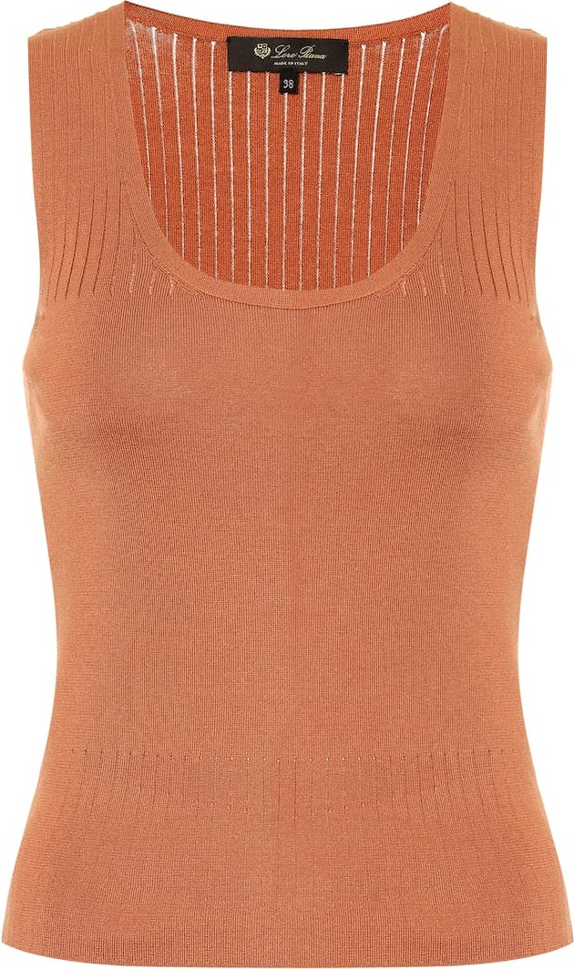 Loro Piana Silk and cotton knit tank top
