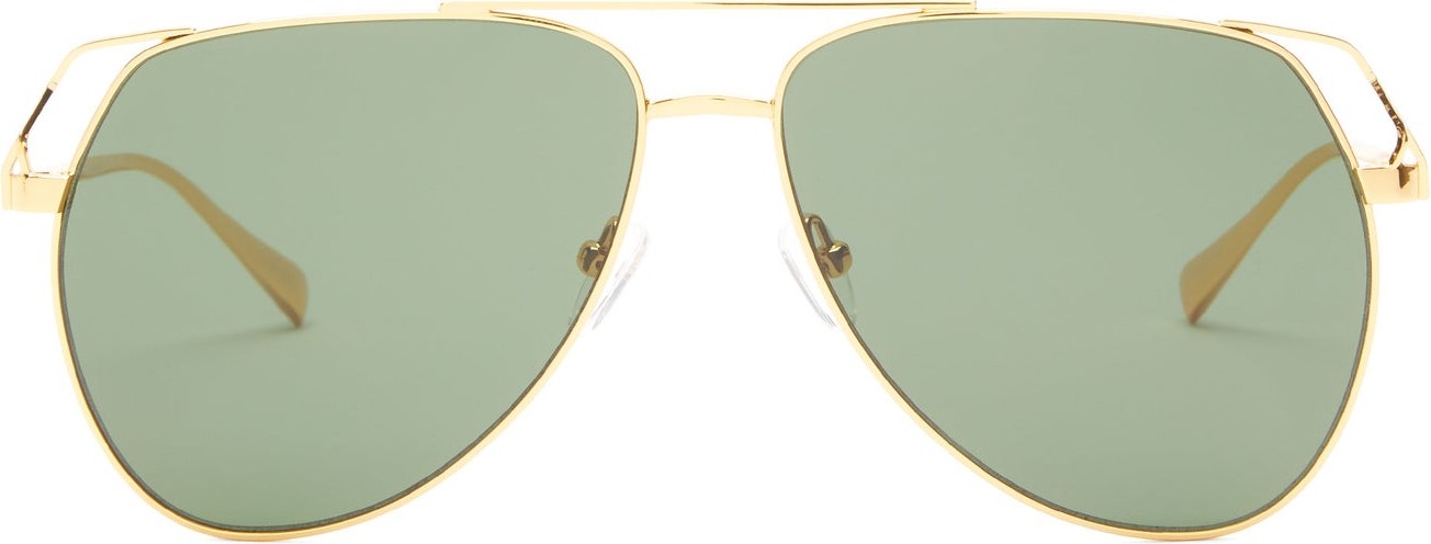 Linda Farrow X The Attico Telma aviator metal sunglasses