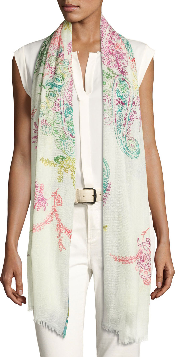 Loro Piana Boteh Cashmere/Silk Stole