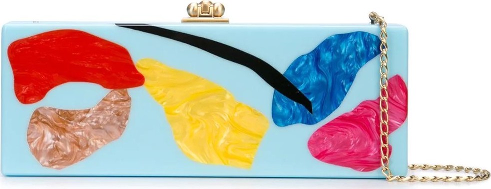 Edie Parker Flavia Fallen Petals Bag