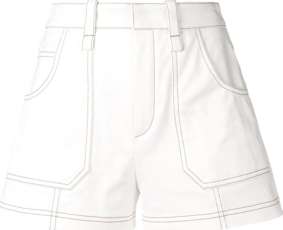 Chloe contrast piping shorts