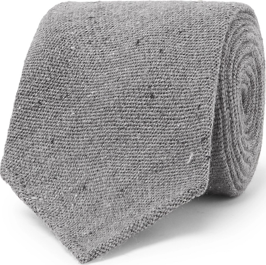 Thom Sweeney 8cm Mélange Wool and Silk-Blend Tie