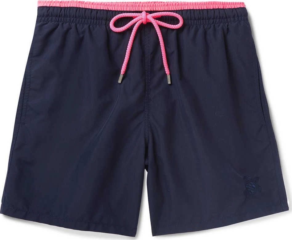 Vilebrequin Moka Mid-Length Embroidered Swim Shorts