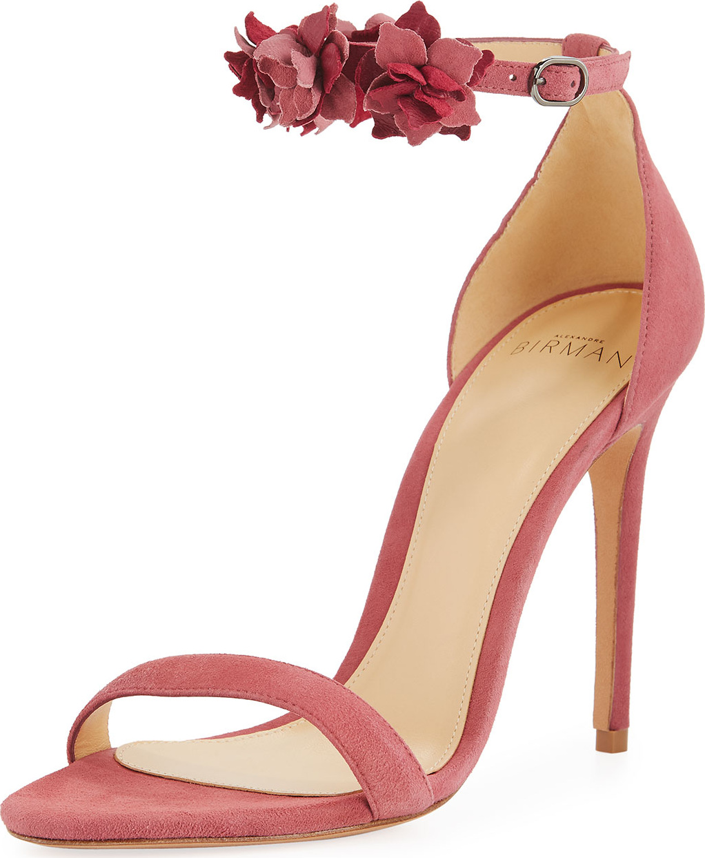 Alexandre Birman Ditsy Suede Flower d'Orsay Sandal