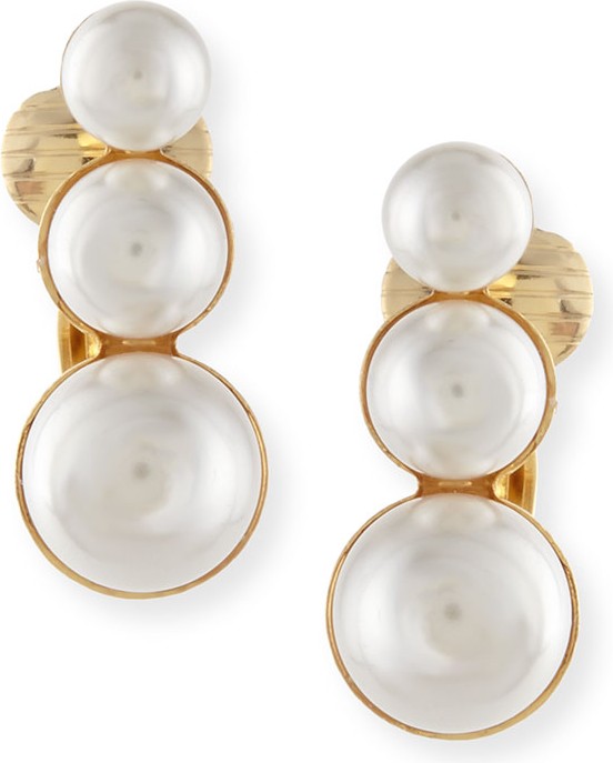 Auden Lana Pearly Clip-On Earrings