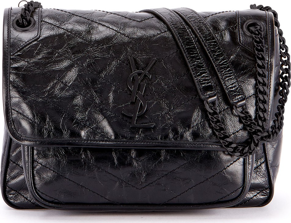 Saint Laurent Niki Medium YSL Monogram Flap Shoulder Bag
