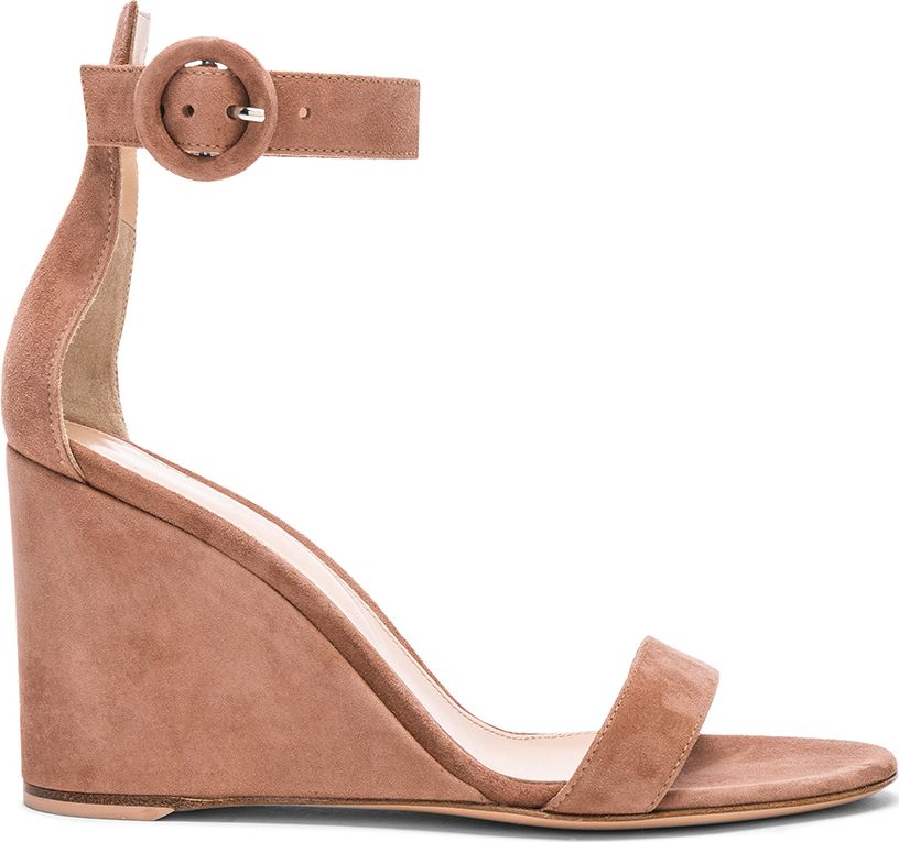 Gianvito Rossi Suede Portofino 85 Wedges