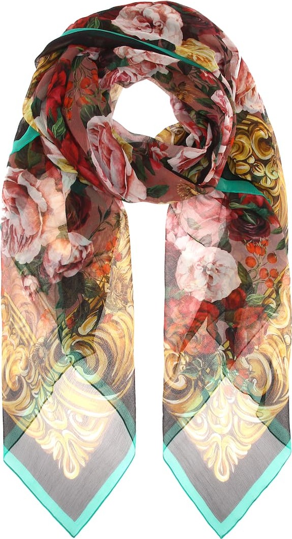 Dolce & Gabbana Floral silk scarf