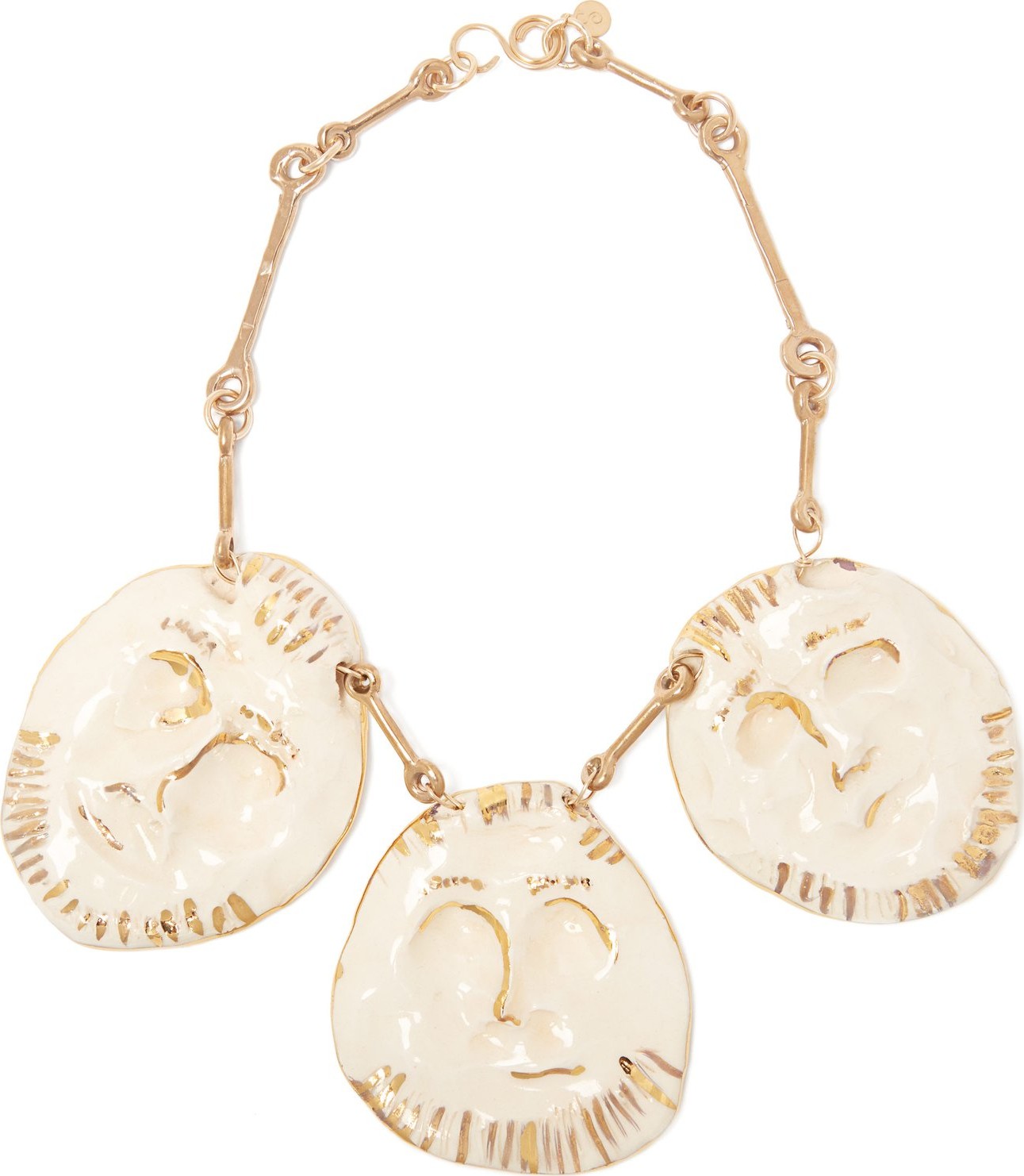 Sonia Boyajian Pablo gold-plated ceramic necklace