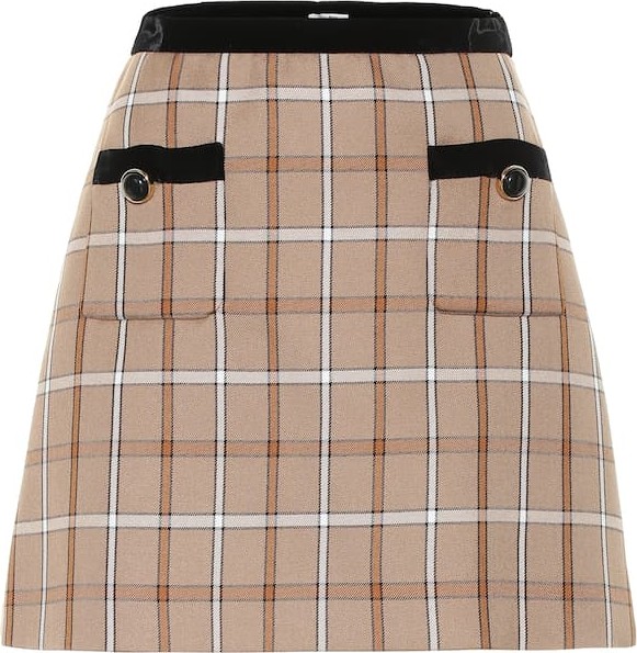 Miu Miu Checked miniskirt