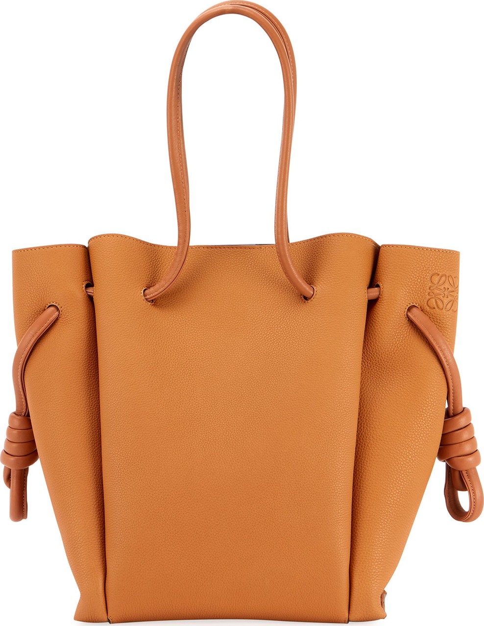 LOEWE Flamenco Knot Pebbled Tote Bag