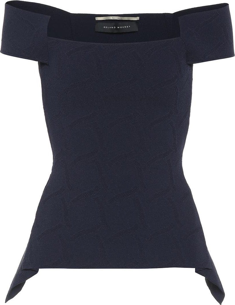 Roland Mouret Beal crêpe knit top