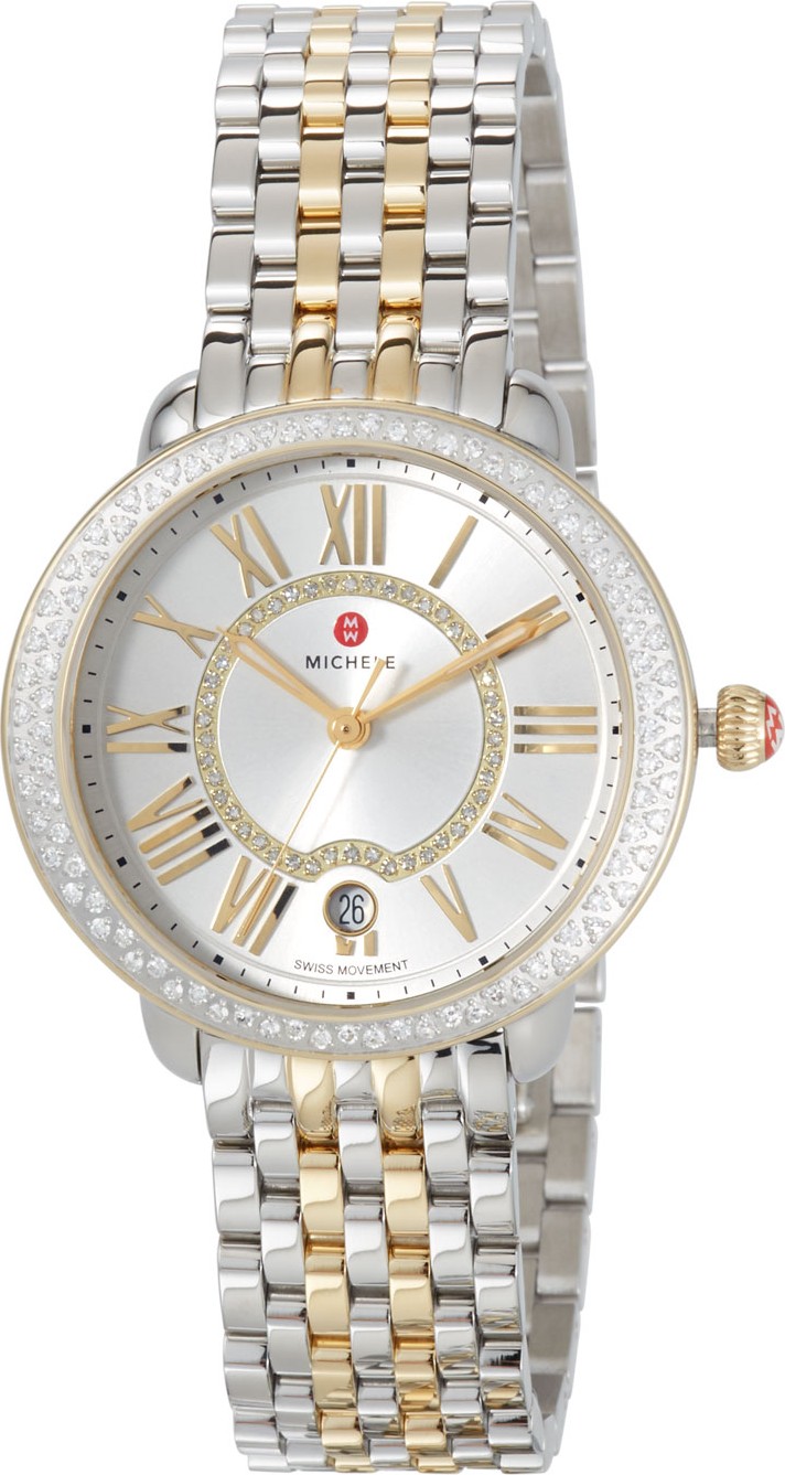 MICHELE Serein Mid Two-Tone Diamond Watch