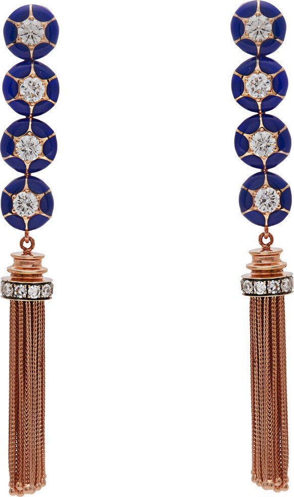 Selim Mouzannar Sea Flowers diamond & 18kt rose-gold earrings