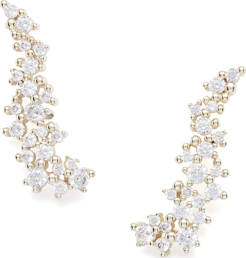 Kendra Scott Petunia Crystal Crawler Earrings