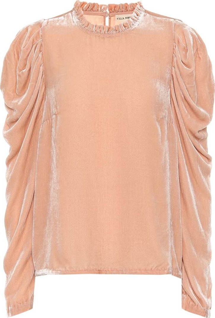 Ulla Johnson Giles velvet blouse