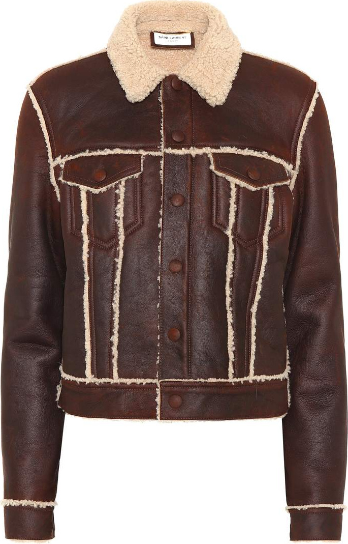 Saint Laurent Shearling-lined leather jacket