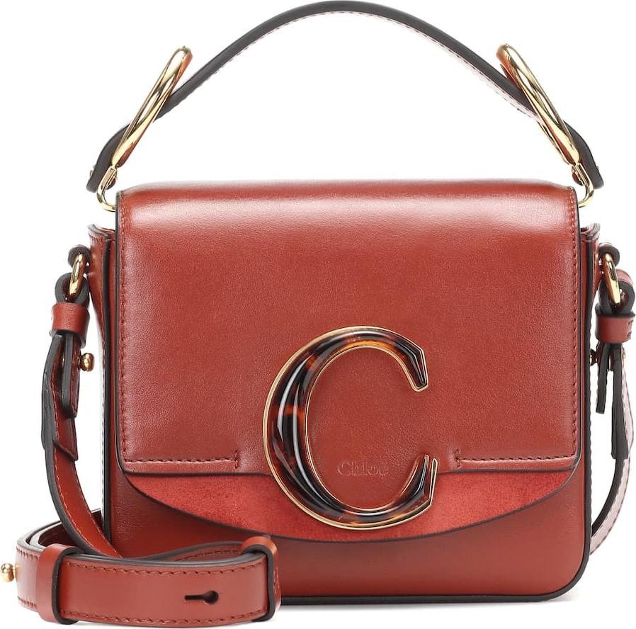 Chloe Chloé C Mini leather shoulder bag