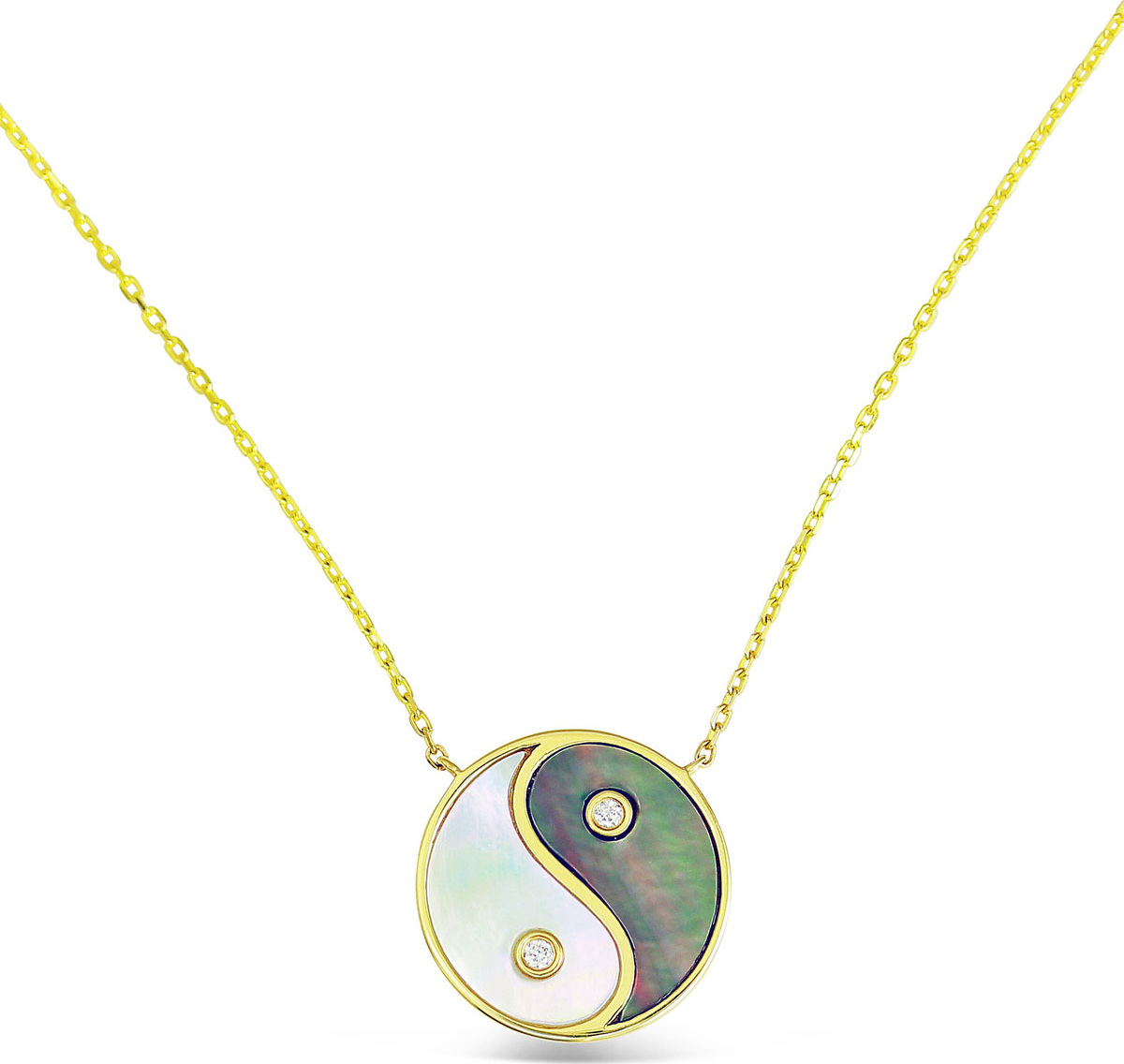 Frederic Sage 18k Gold & Mother-of-Pearl Yin Yang Pendant Necklace