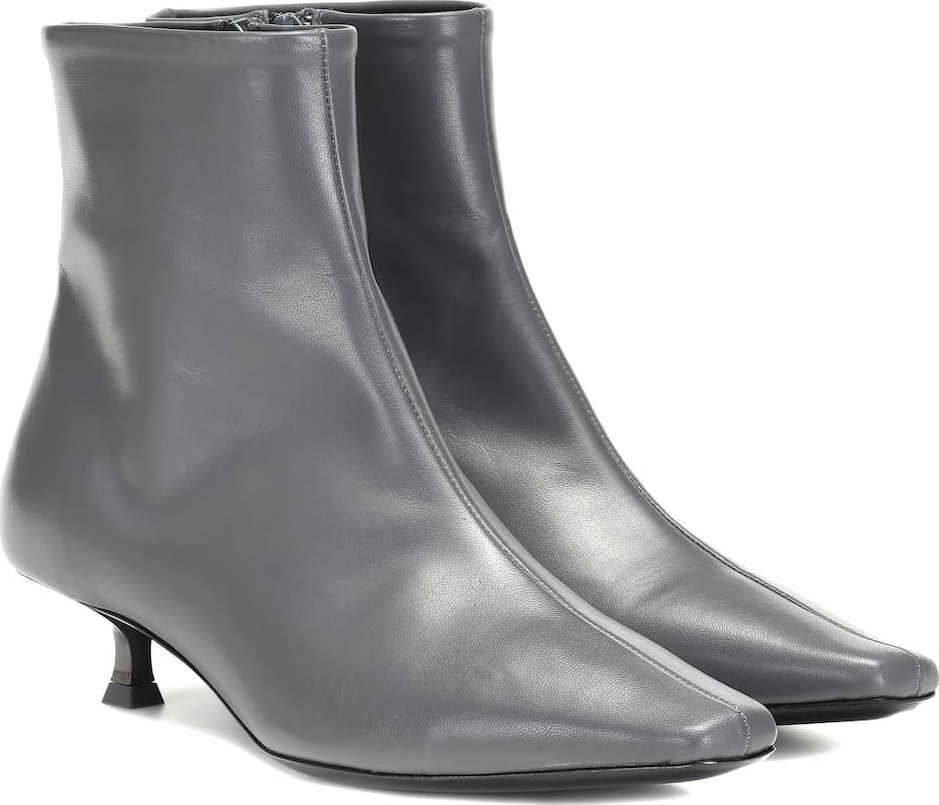 By Far Laura leather ankle boots