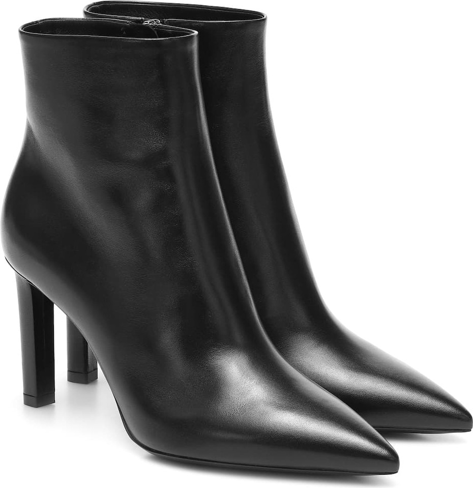 Saint Laurent Kate 85 leather ankle boots