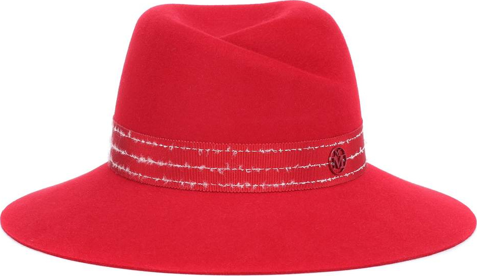 Maison Michel Virginie rabbit-felt fedora