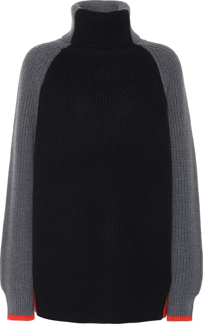 VICTORIA, VICTORIA BECKHAM Oversized wool turtleneck sweater