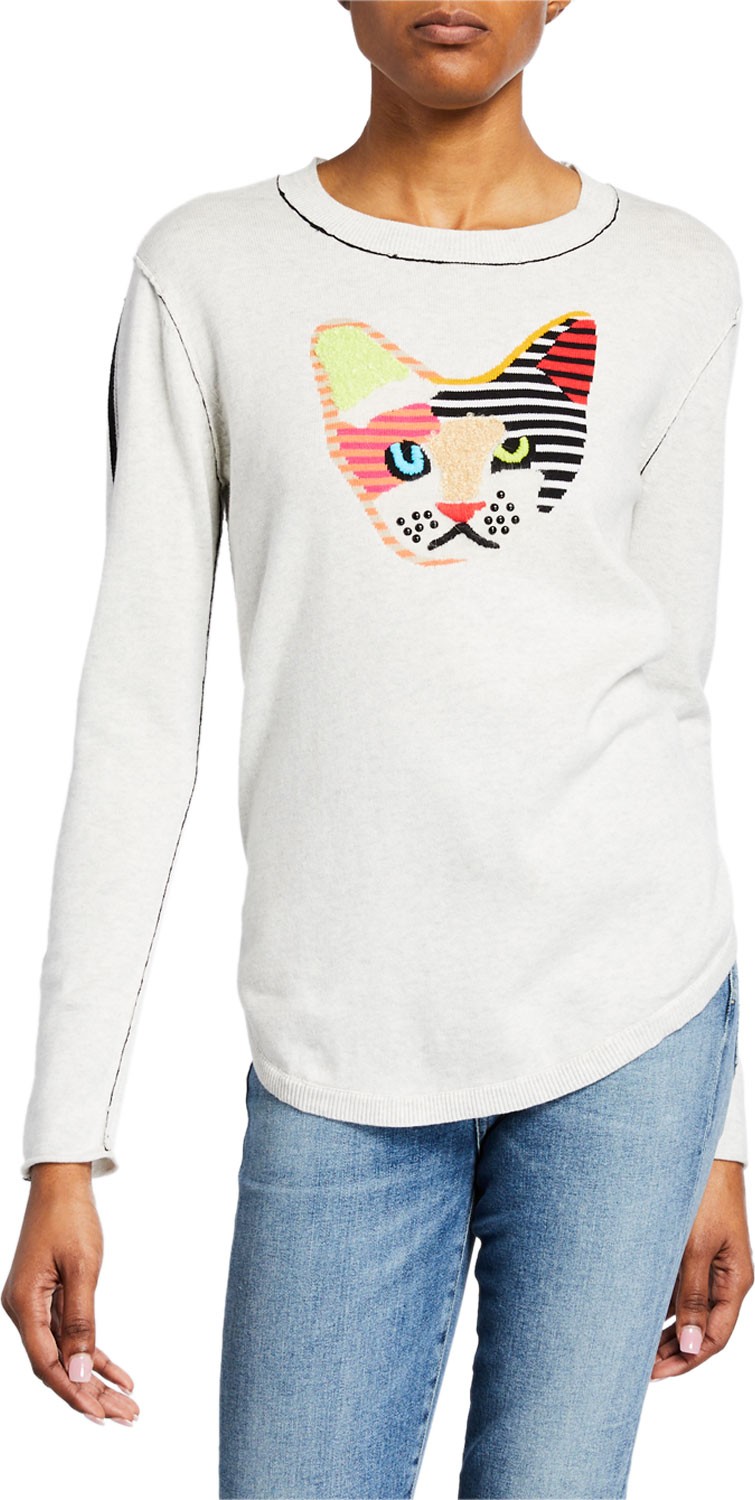 Lisa Todd Kool Kat Patchwork Long-Sleeve Sweater