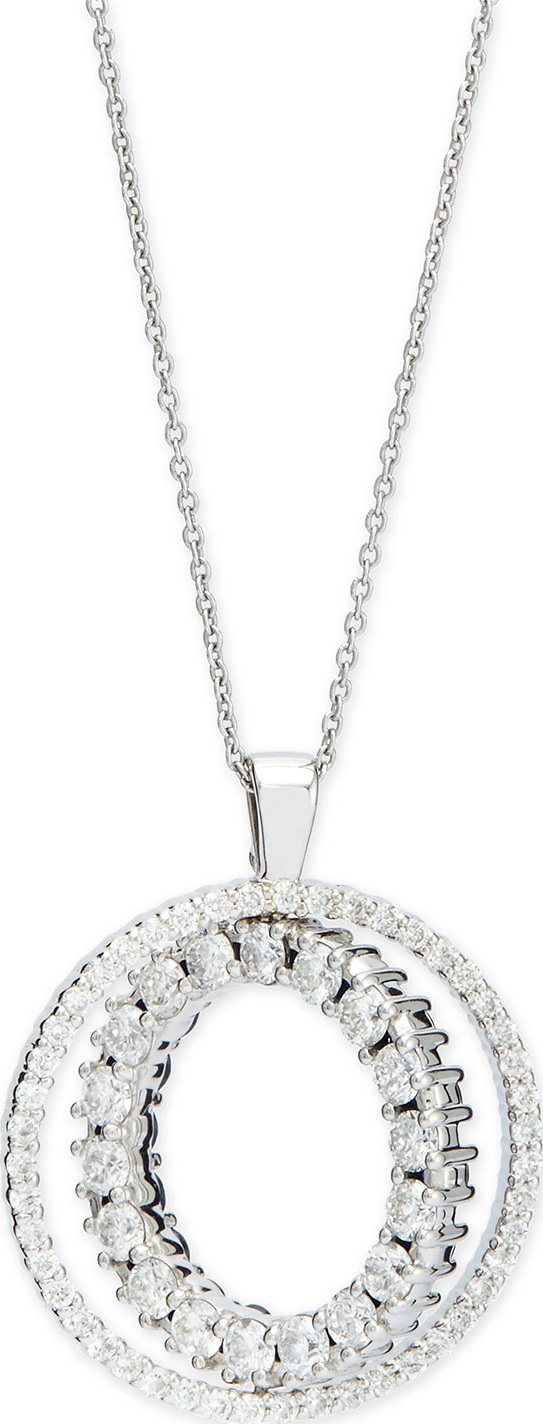 Roberto Coin Double-Sided Diamond & Pink Sapphire Pendant Necklace