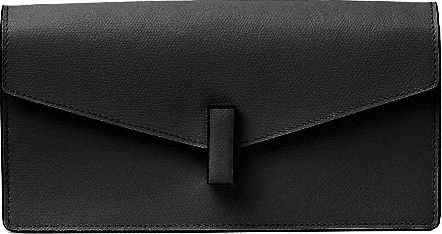 Valextra Iside Leather Envelope Clutch Bag