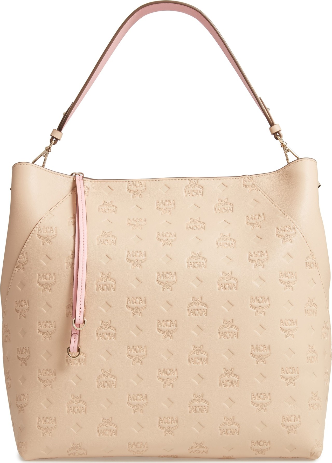 MCM Large Klara Monogram Leather Hobo MCM Large Klara Monogram Leather Hobo