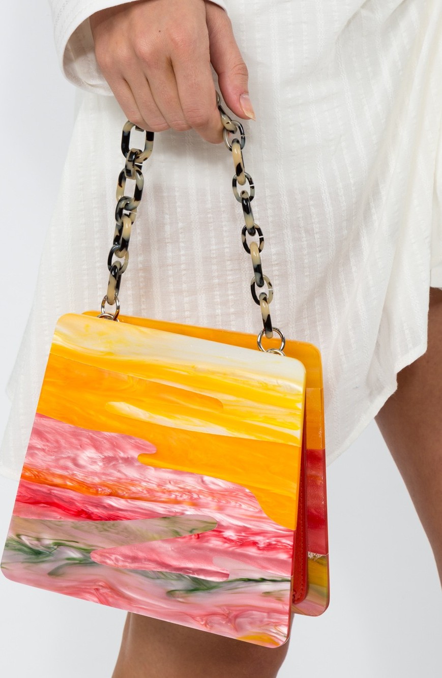 Edie Parker sunset structured Handbag