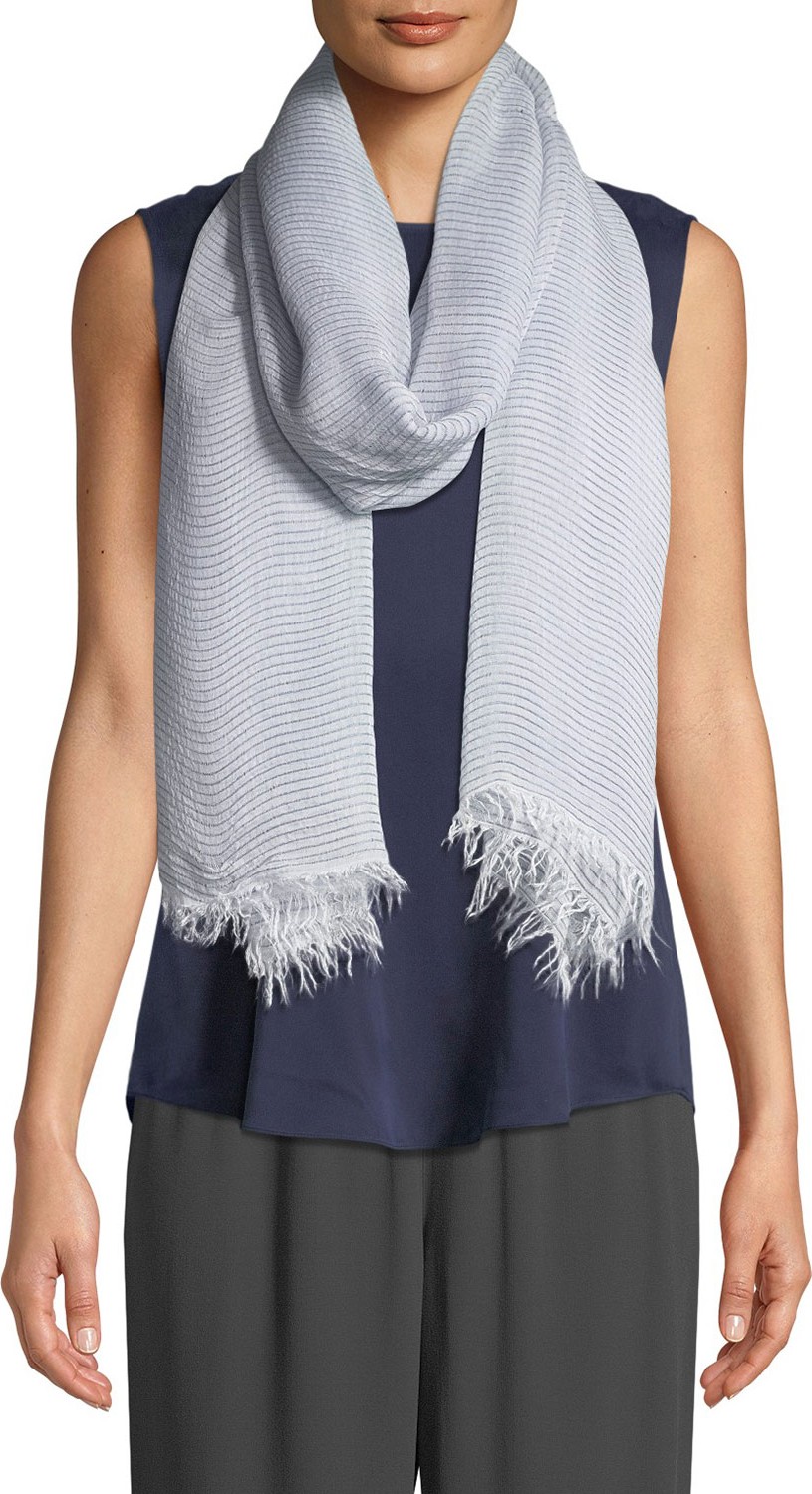 Eileen Fisher Sequin-Striped Wrap