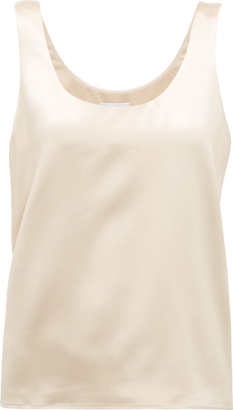 Raey Scoop-neck silk-satin vest