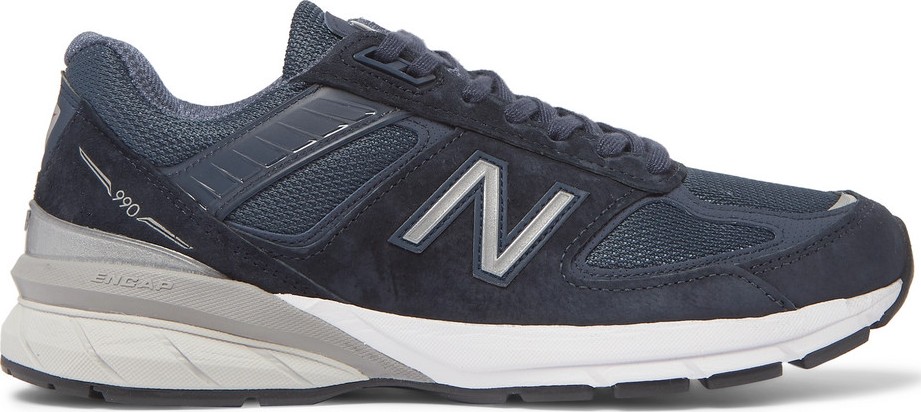 New Balance M990V5 Suede and Mesh Sneakers
