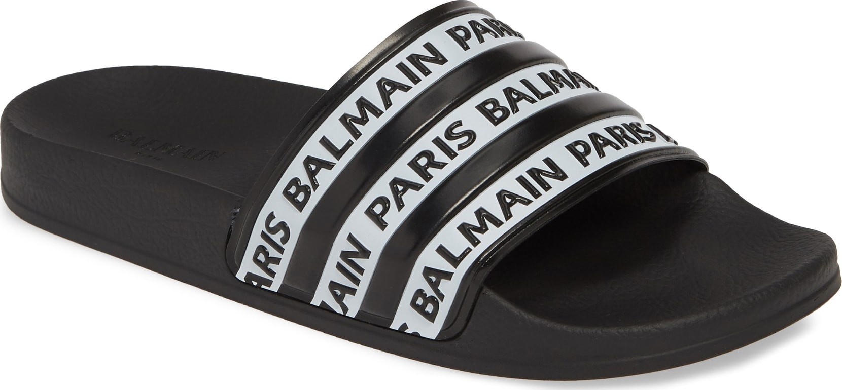 Balmain Calypso Logo Slide Sandal Balmain Calypso Logo Slide Sandal