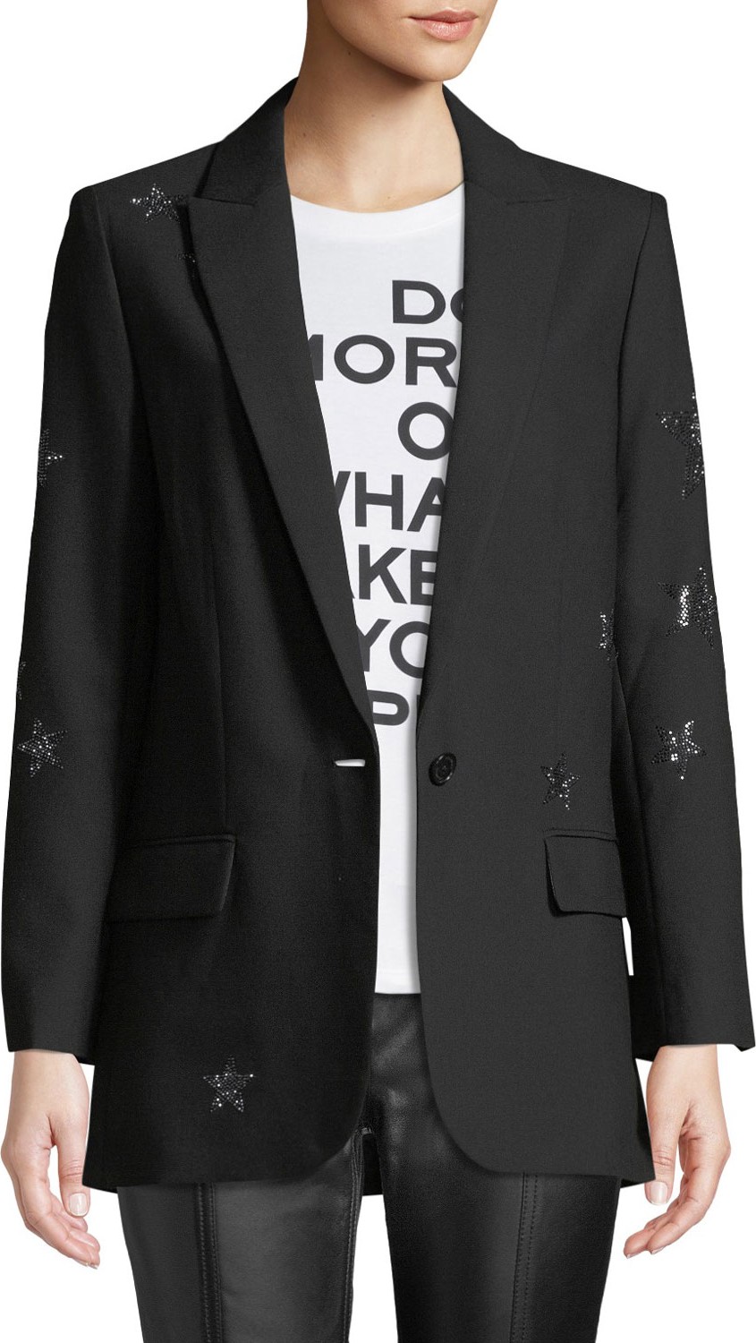 Zadig & Voltaire Viva Star-Embellished Blazer