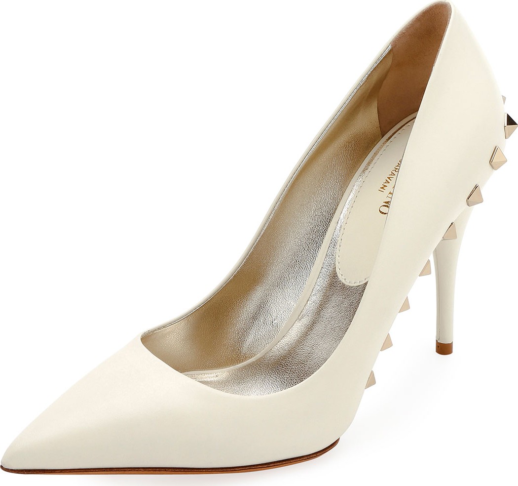 Valentino Jaw-Studs Pointed Pumps