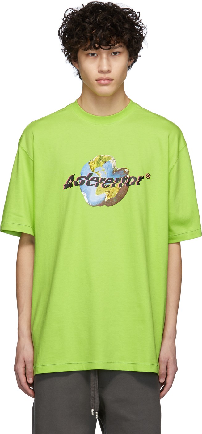 ADER error Green Sightnet T-Shirt