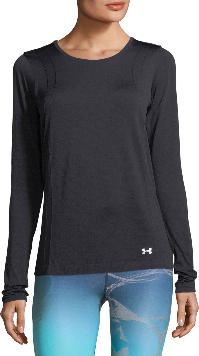 Under Armour Threadborne Seamless Long-Sleeve Performance Top, Black Under Armour Threadborne Seamless Long-Sleeve Performance Top, Black